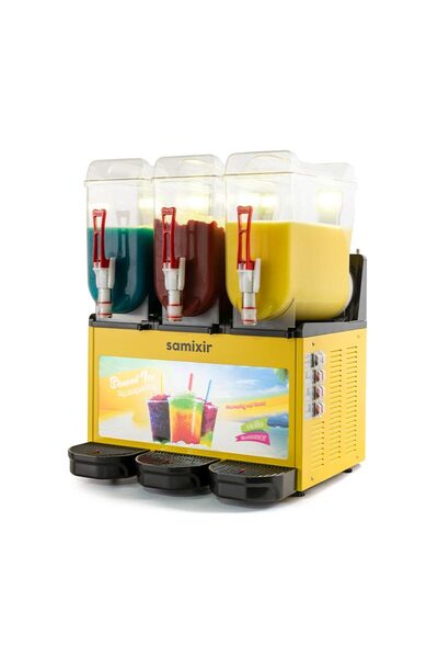 Samixir SLUSH36 Allure Triple Ice Slush Granita Milkshake ve Soğuk Meyve Suyu...