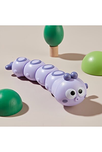 Choice4 YELLOW Wind Up Caterpillar Toy Baby Crawling Educational Clockwork Sa...