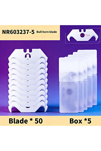 Choice NR603237-5 50pcs SK2 Hook Blades 10/30/50pcs | Safety Horn Utility Bla...