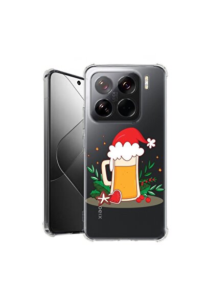 bestcase ¬Æ Husa pentru Xiaomi 15, Anti Shock 1.5MM, Xmas Beer, Protectie cam...