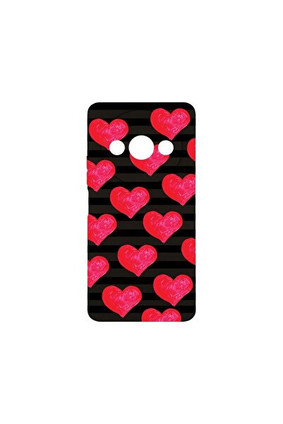 bestcase Λεπτή Θήκη Σιλικόνης 0.8MM, Συμβατή με Xiaomi Redmi A3, σχέδιο καρδι...