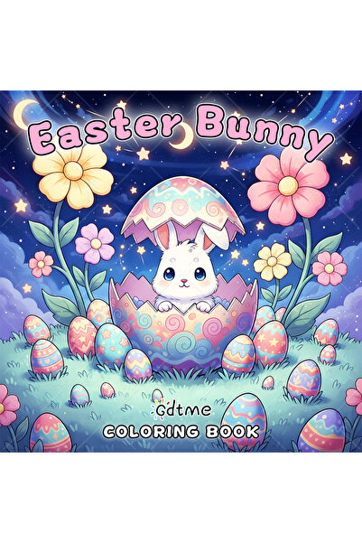 Choice MULTI Easter Bunny Coloring Book for Adults Featuring Cute Cozy Daily ...