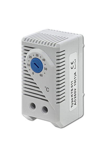 Qoltec Closing thermostat 10A | DIN 35