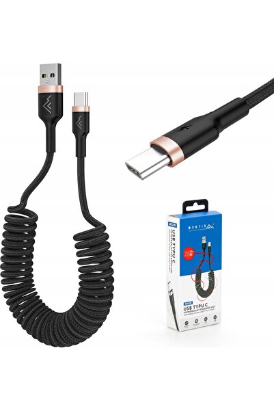 MONTIS Cable USB Type A - USB Type-C 1.5m (spiral) MT130