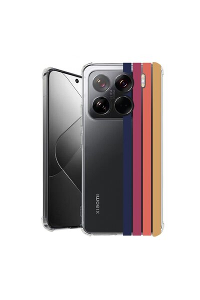 bestcase ¬Æ Husa pentru Xiaomi 15 Pro, Anti Shock 1.5MM, Retro Lines, Protect...