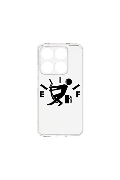 bestcase Θήκη για Xiaomi 14T, BestCase™ Διαφανής Σιλικόνη 2MM, Out Of Fuel, Α...