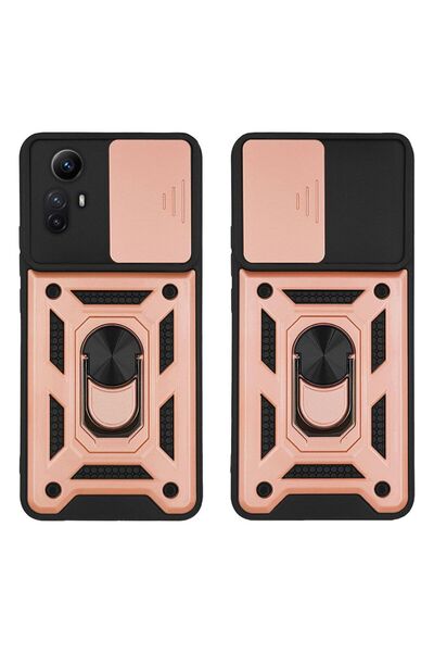 Sonique Θήκη Ring Armor CamPro για Xiaomi Redmi Note 12s Ροζ Χρυσό