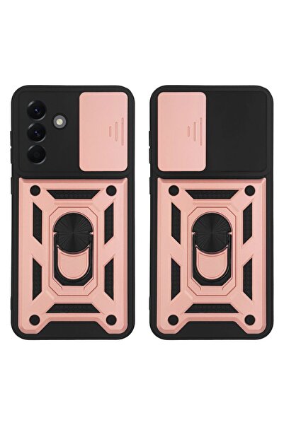Sonique Θήκη Ring Armor CamPro για Samsung Galaxy A56 5G Ροζ Χρυσό