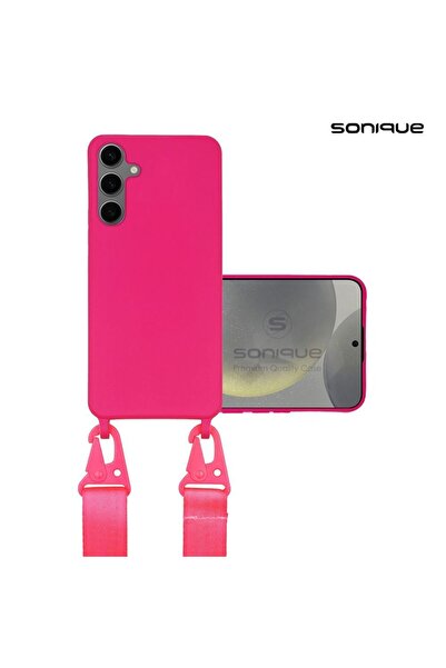 Sonique Θήκη Σιλικόνης με Strap CarryHang Samsung Galaxy S24 Plus Φούξια