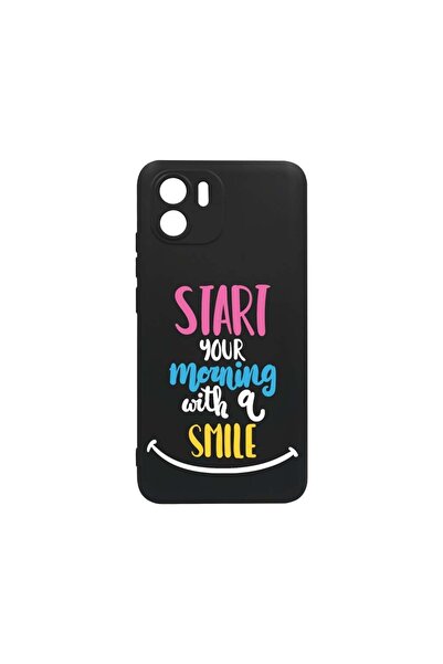 bestcase Тънък силиконов калъф 0.8ММ, съвместим с Xiaomi Redmi A2, Усмивка на...