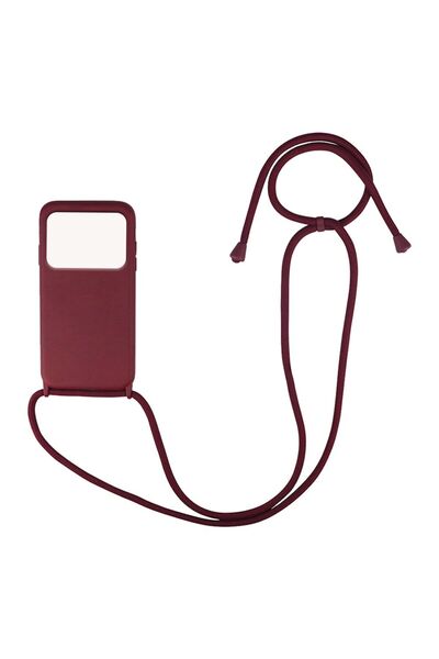 Sonique Θήκη Σιλικόνης με Κορδόνι CarryHang Xiaomi Poco X4 Pro 5G Μπορντό