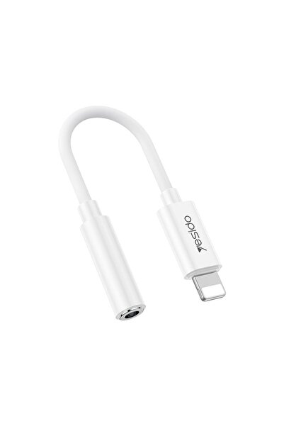 Yesido YAU44 Αντάπτορας Ήχου Lightning σε 3.5mm Jack Λευκό