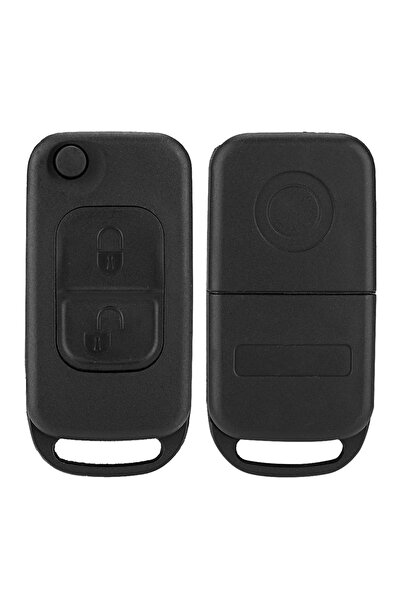 Choice black Flip 2 Button Remote Key Fob Case Shell Cover Fit For Mercedes B...