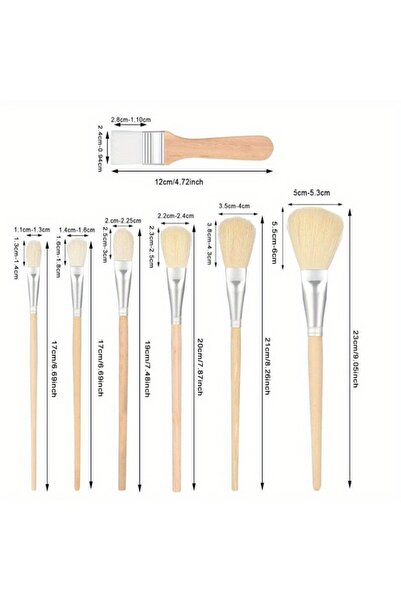 Choice1 A 7Pcs set 7 Pcs Painting Brush- Assorted Size Acrylic Paint Brushes,...