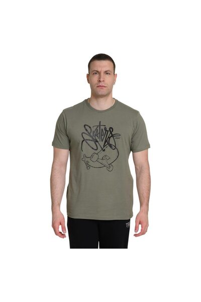Target Tricou bărbătesc cu mânecă scurtă, din jerseu simplu, stil skate, mări...