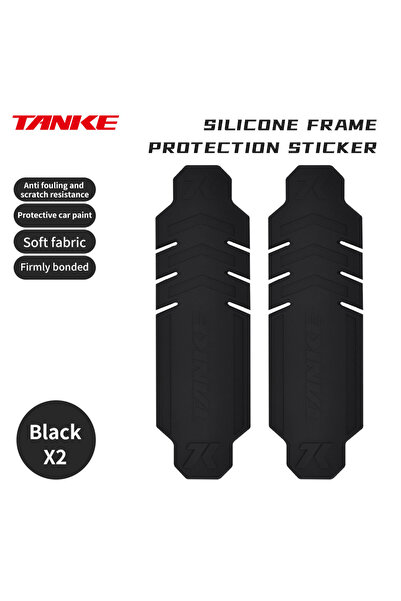 Choice Black x2 TANKE Bicycle Frame Protector Anti-Scratch MTB Bicycle Protec...