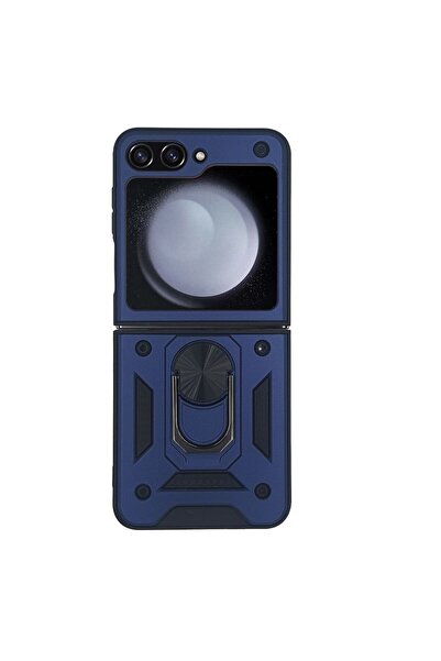 Sonique Θήκη Ring Armor CamPro για Samsung (Large Hole) Galaxy Z Flip 5 Μπλέ