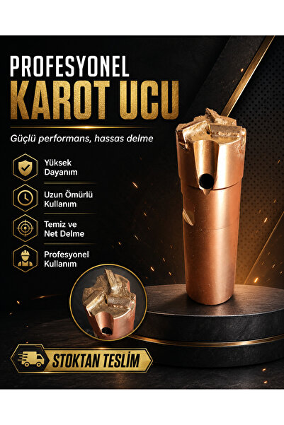 Sondax Makine Sanayi PROFESYONEL 3 Elmaslı KARIŞIK ZEMİN KAROT UCU - DAYANAKLI