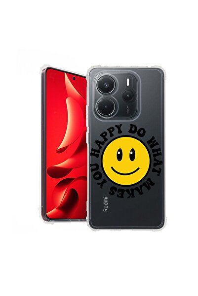 bestcase Θήκη για Xiaomi Redmi Note 14 5G, Αντικραδασμική 1.5MM, Happy Smiley...