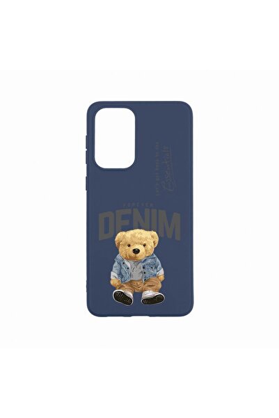 bestcase Husa Silicon, Compatibila Cu OPPO A57s, Denim Style Teddy Bear, Rezi...