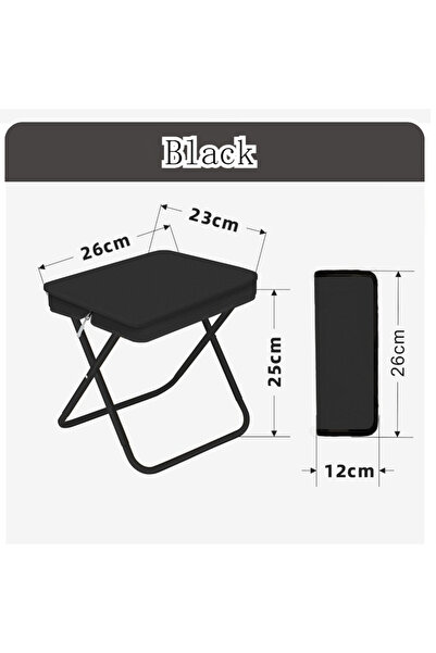 Choice black Summer days call for outdoor fun! Use this compact folding stool...
