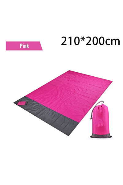 Choice5 Rose Red 210 X 200cm 2x2.1m Waterproof Pocket Beach Blanket Folding C...