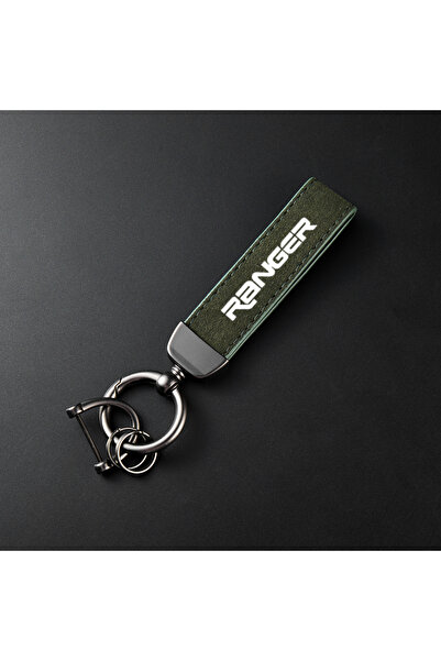 choice2 green For Ford Ranger Accessories High-Grade Leather Suede Keychain C...