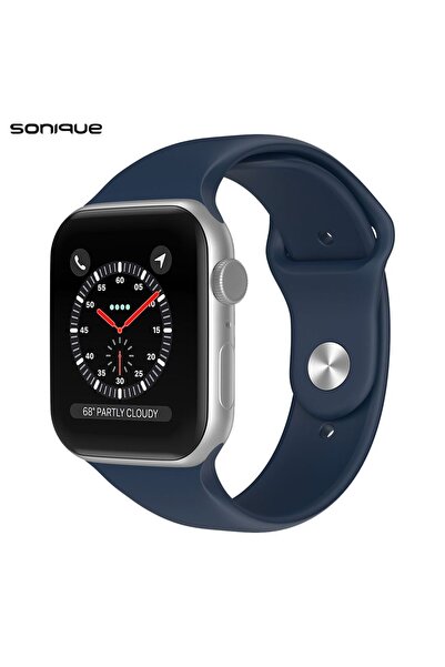 Sonique Λουράκι Σιλικόνης Soft Band για Apple Watch (38/40/41MM) Μπλε Σκούρο