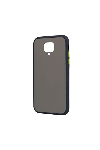 OEM Θήκη Color Button Bumper Xiaomi Redmi Note 9S/9 Pro Μπλε Σκούρο