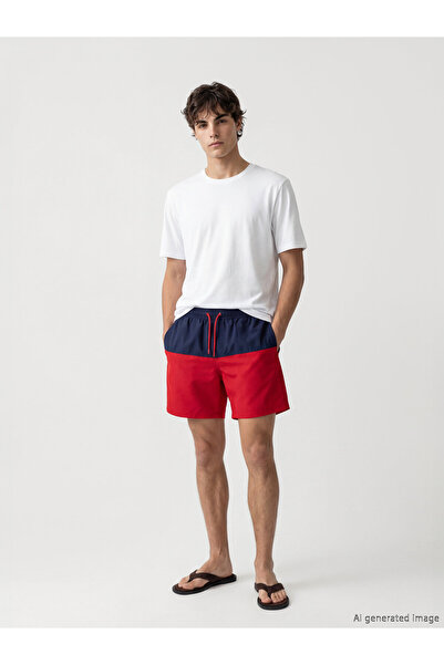 LC Waikiki Color Blocked Men's Swimming Shorts