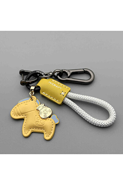 Choice5 Style 6 1PC Genuine Leather Car Keychain Minimalist Key Holder with P...