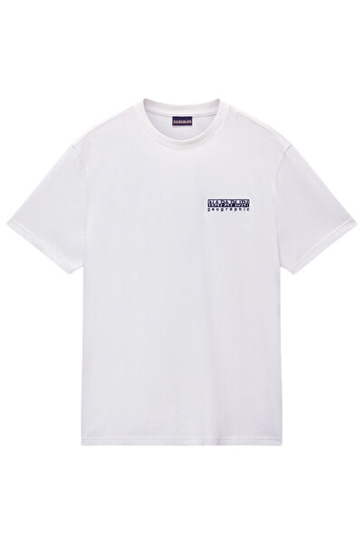 Napapijri Tricou bărbătesc cu mânecă scurtă S-Vignoni, imprimeu pe spate, M