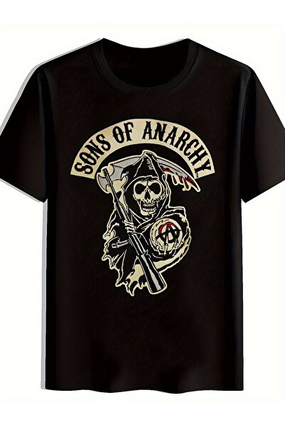 yiou trendy clothing قميص/تي شيرت رجالي بطباعة Sons of Anarchy
