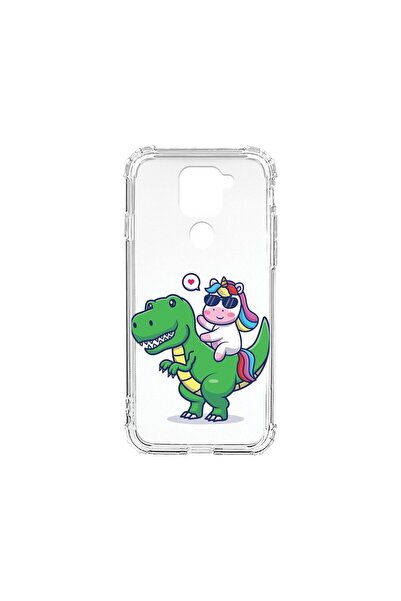 bestcase Противоударен калъф 1.5ММ, съвместим с Xiaomi Redmi Note 9 4G, Дино ...