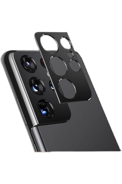 Generic Metal camera lens protector made of aluminum alloy for Galaxy S21 Ult...