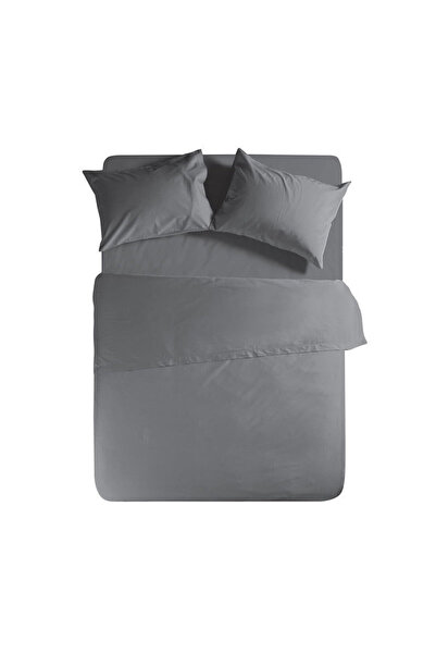 Nef Nef Homeware NEF-NEF 100% Βαμβακερό Κατωσέντονο με λάστιχο 180x200+35 Γκρι
