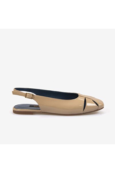 KEMAL TANCA Women's Rubber Sole Patent Leather Ballerinas 9824