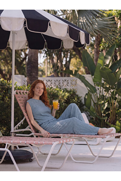 rindahomewear Bürümcük Fabric Low Sleeve Pajama Set