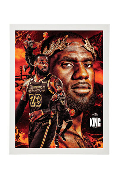 Boomah Accessories LeBron James Basketball Poster with Frame 30x40cm
