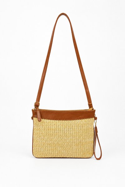 Çantacımstore Women's Straw Portfolio & Clutch Bag Brown