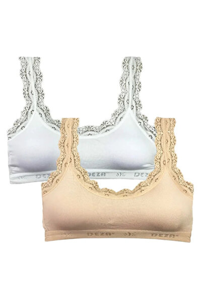 Generic Brand 2 Pieces Lace Embroidery Embroidered Padded Bamboo Women's Bust...
