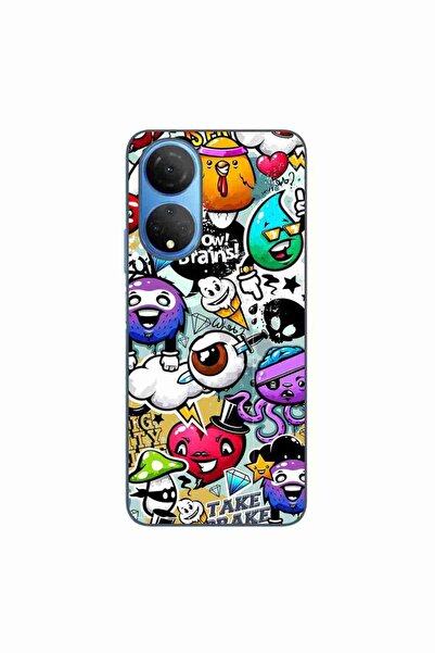 OEM Husa compatibila cu Honor X7 Silicon Gel Tpu Model Pop Art Graffiti