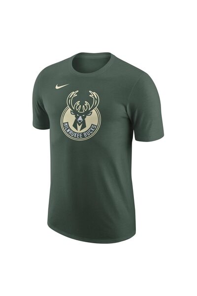 Nike Bărbați& # Tricou cu mânecă scurtă: Milwaukee Bucks NBA Essential Logo 1...