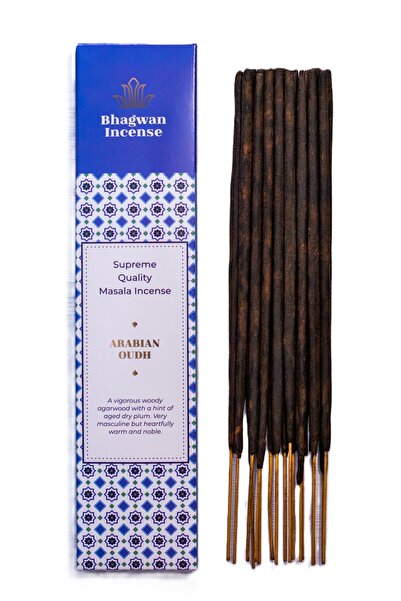 Bhagwan Incense Oudh Arabesc - bețișoare de tămâie artizanale premium, rulate...