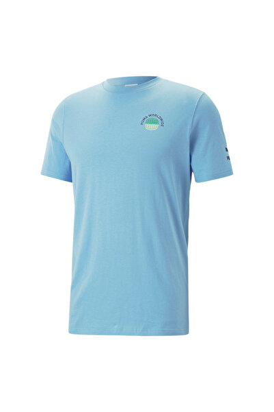 Puma Men Worldwide Graphic Tee - Blue