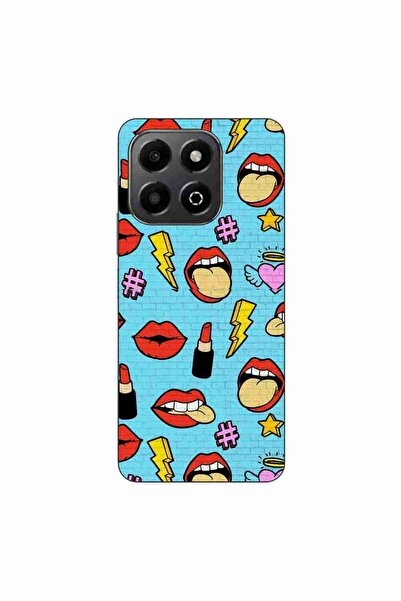 OEM Husa compatibila cu Honor X6b Silicon Gel Tpu Model Pop Art Lips