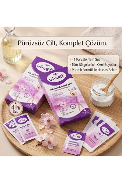 DRK FASHİON Vi vet Hassas Ciltler Için Sir Ağda Banti 41 Li Set X 2 Kutu