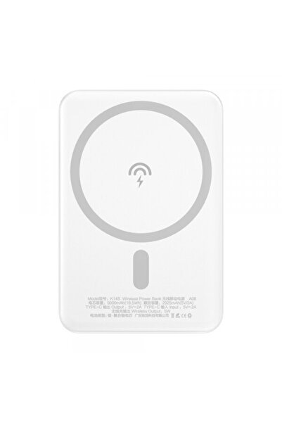 DUDAO Baterie Externa Wireless K14S, 5000mAh, 10W, PD + QI, 1 x QI - 1 x USB-...