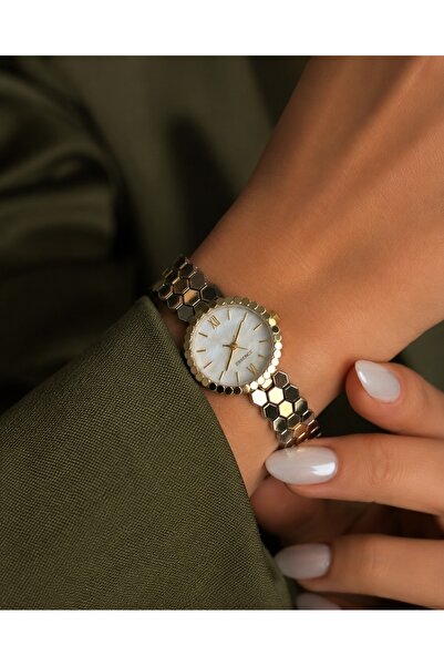 İnogge Women's Wristwatch Gold Silver Two Color Honeycomb Band Dial Luxury Wo...
