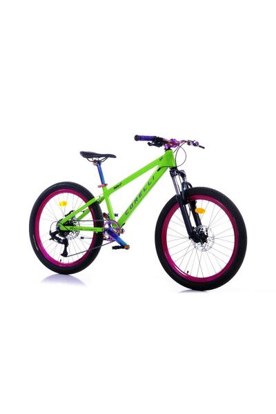 Corelli Jump Up - 24 Jant 12'' Kadro 9 Vites Dağ Bisikleti - SARI / Mor Rainb...